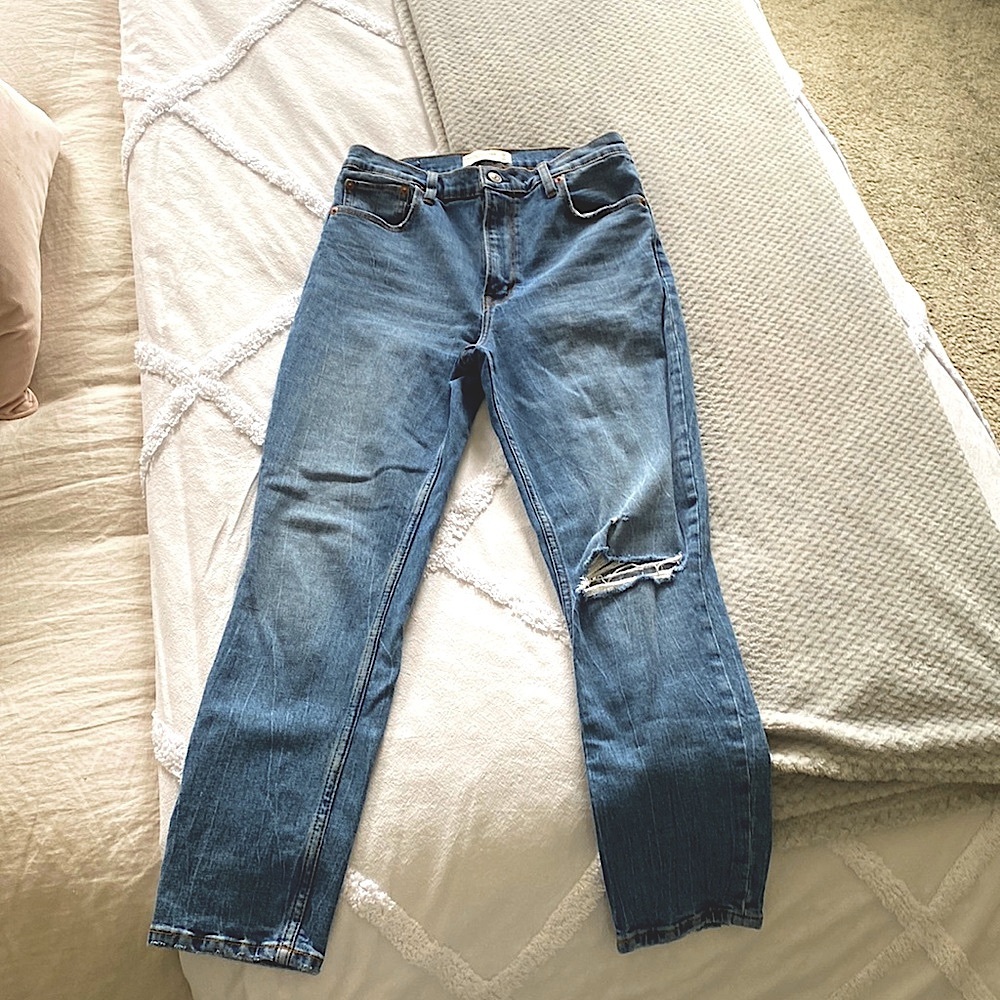 A&F skinny high rise jeans